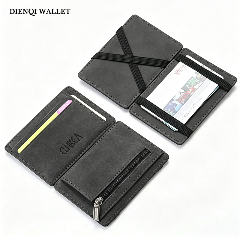 Bifold Leather Wallet - PU 가죽 매직 월렛 남성용 명함