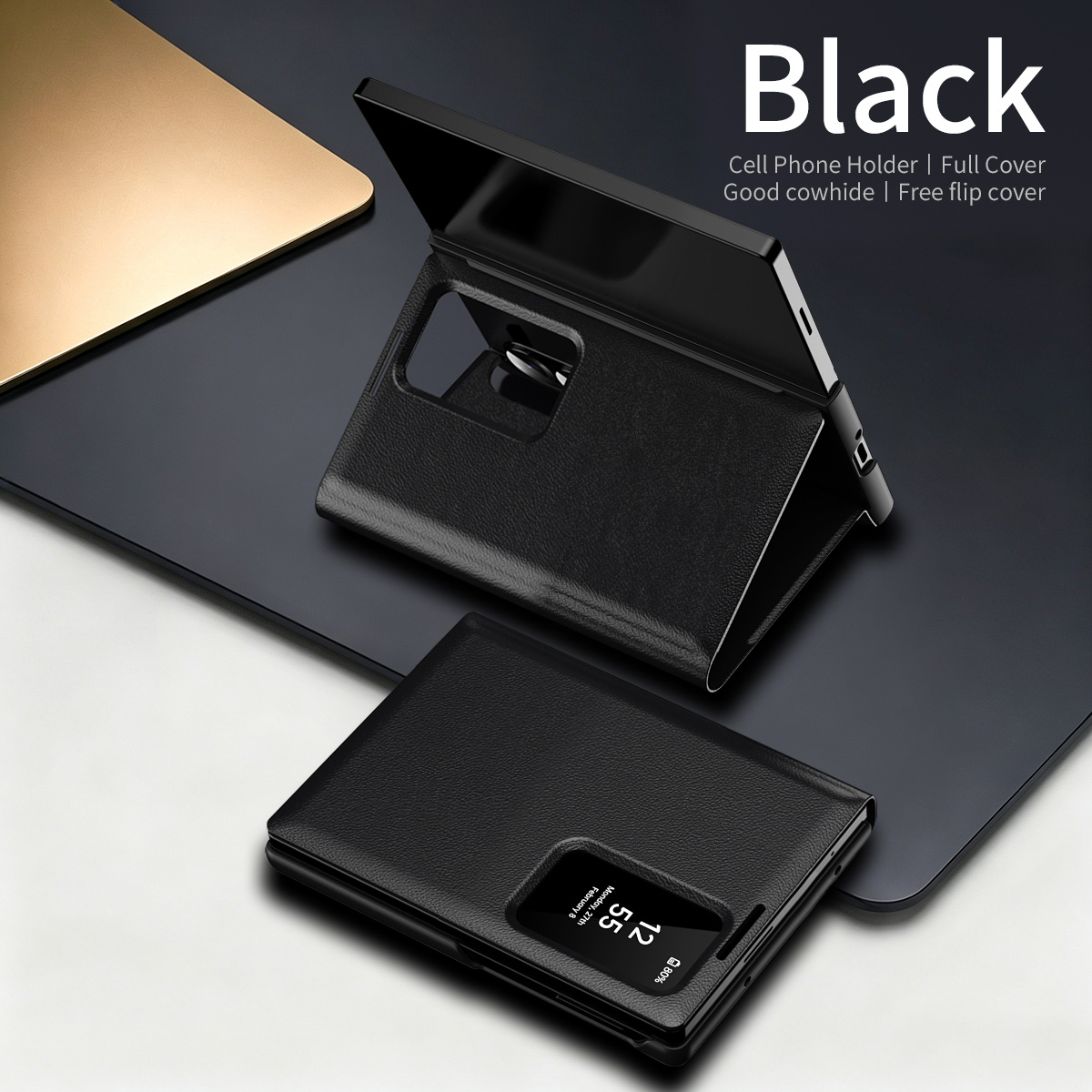 Bifold Leather Wallet - 삼성 갤럭시 Z 폴드 8 7