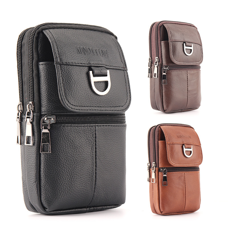 Men'S Accessories Backpack - 남성용 가죽 허리 가방 - 대용량