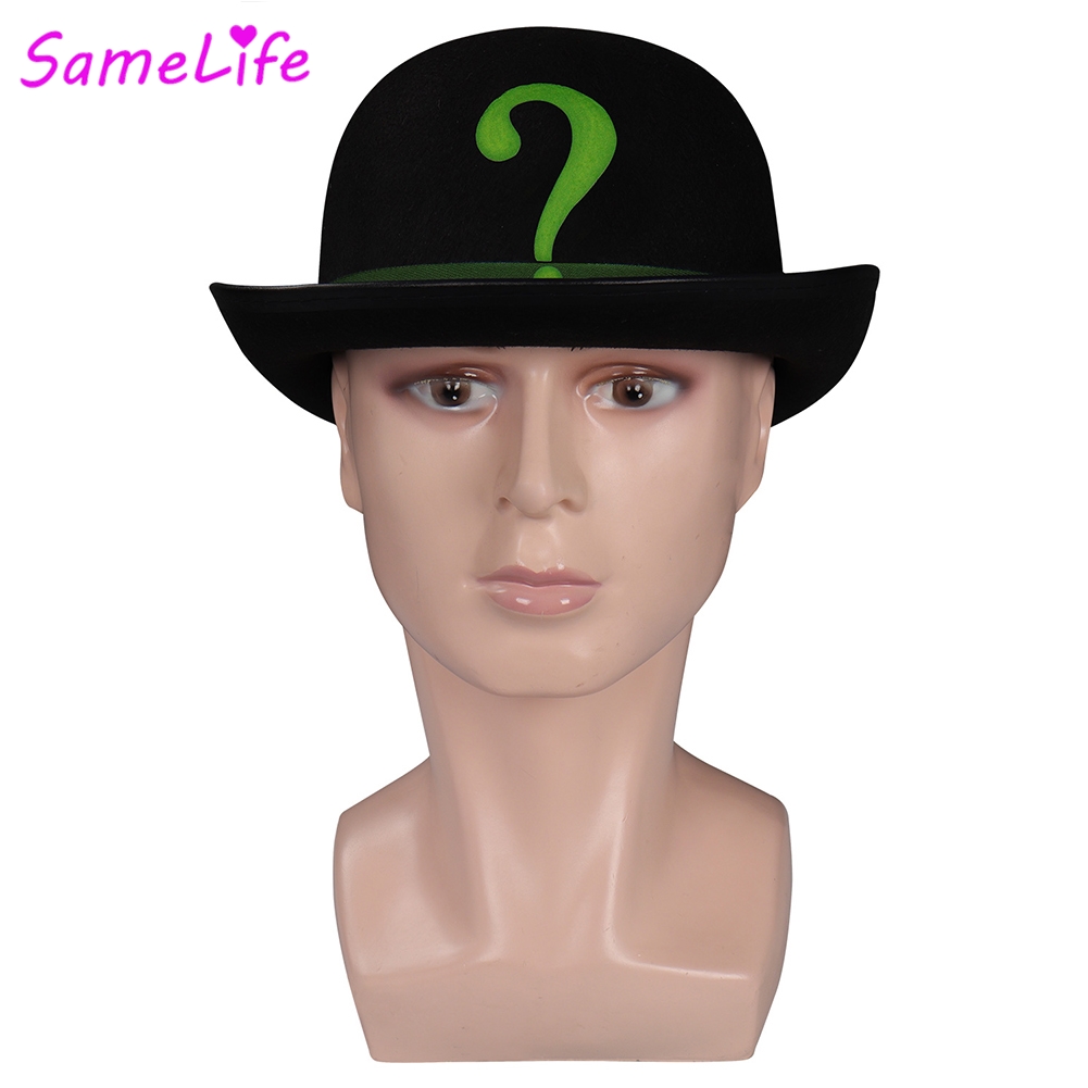 도매 영화 슈퍼 빌런 리들러 모자 코스프레 의상 액세서 - Men Accessories Wholesale 리뷰 및 가격