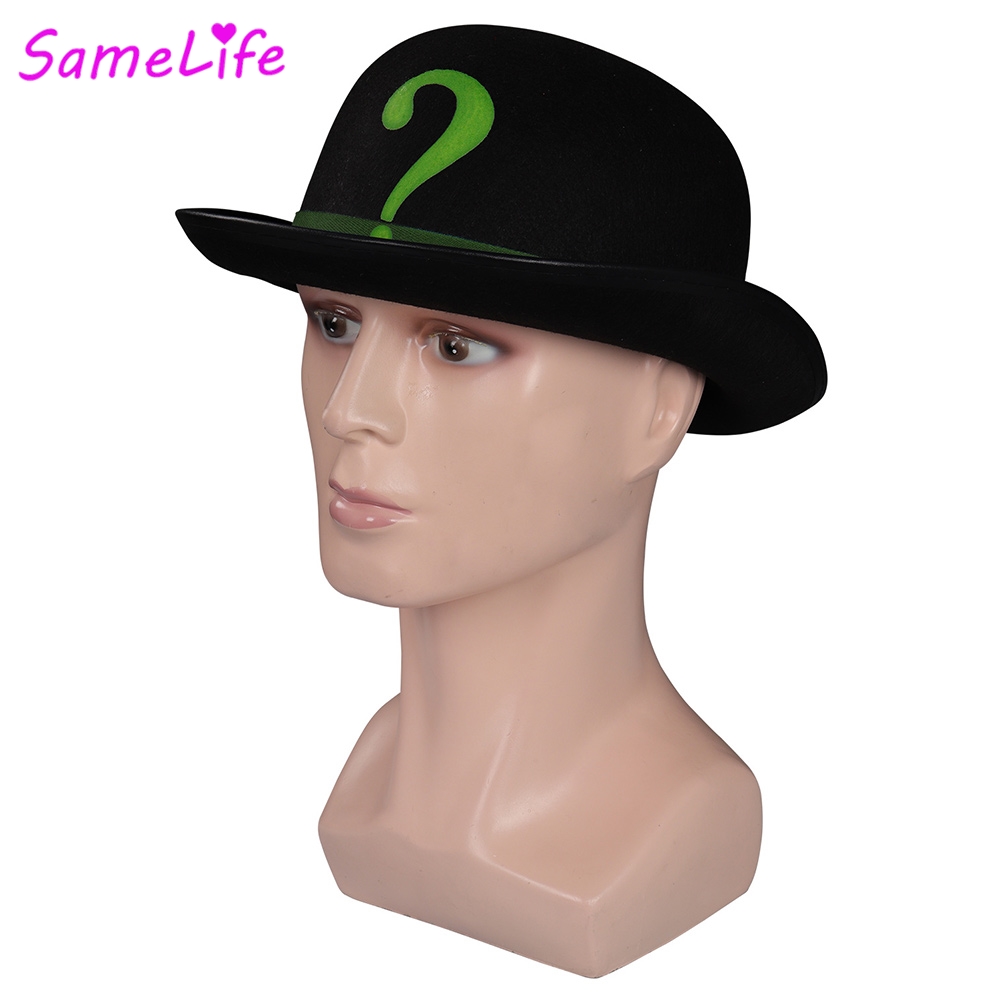 도매 영화 슈퍼 빌런 리들러 모자 코스프레 의상 액세서 - Men Accessories Wholesale 리뷰 및 가격
