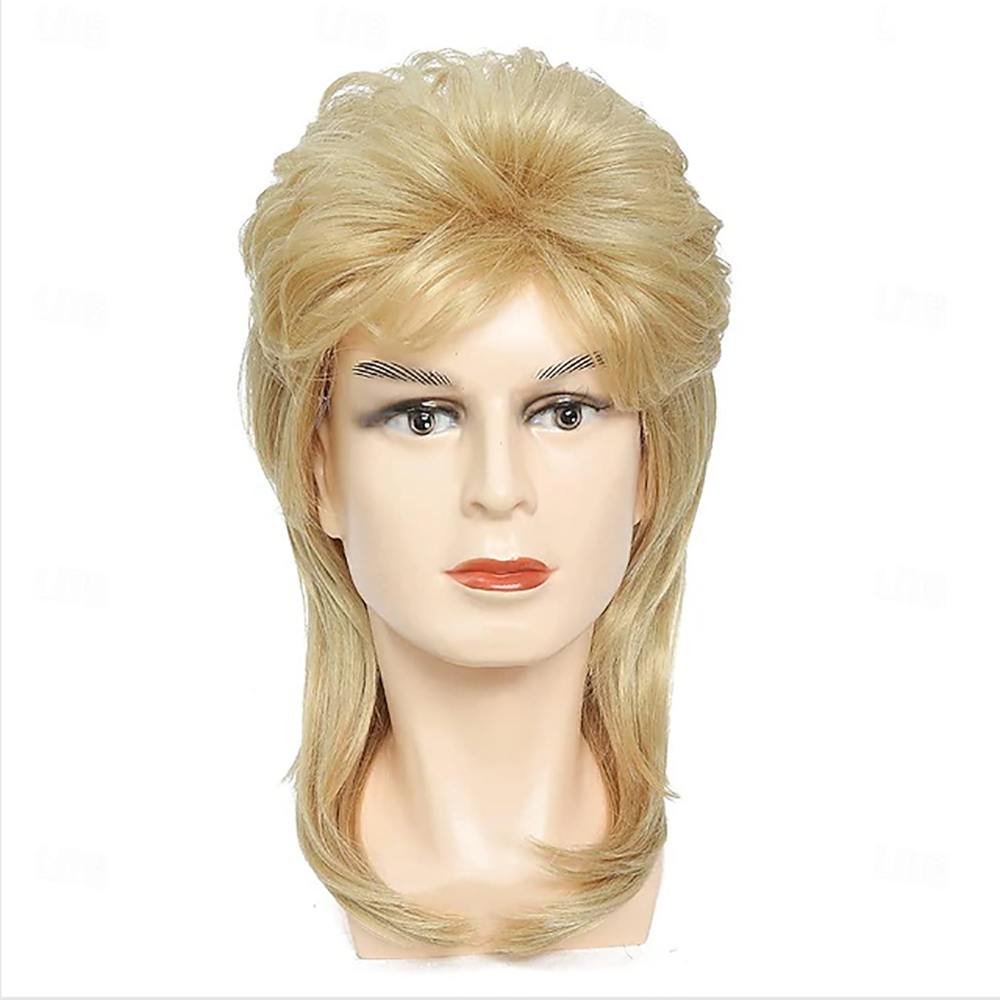 HAIRJOY ​​남성용 합성 머리 멀렛 가발 80년대 - Men'S Accessories In The 80S 리뷰 및 가격