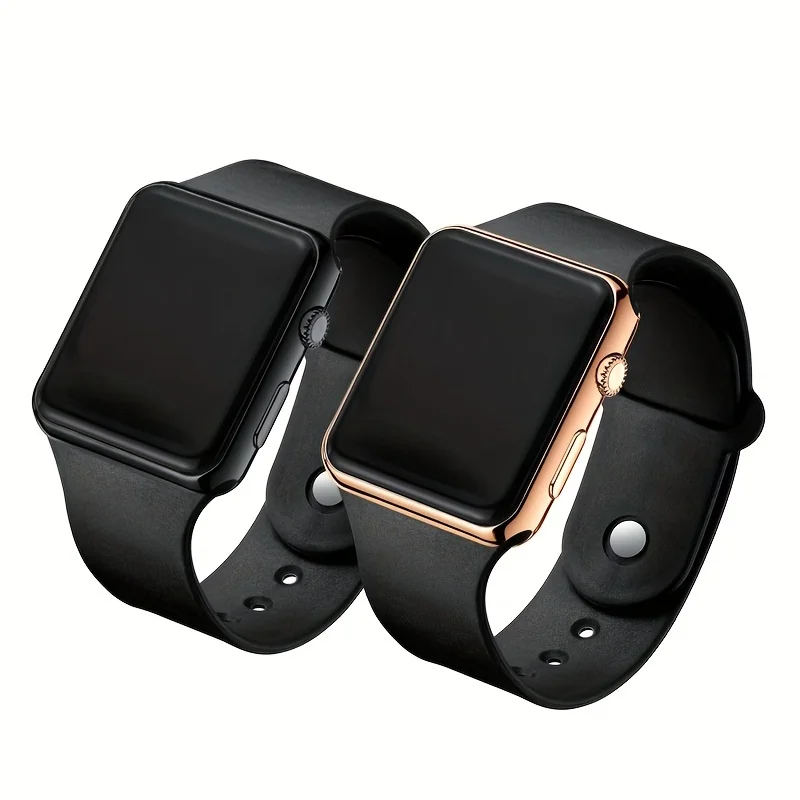커플용 LED 디스플레이 전자 시계, 스포츠 실리콘 디 - Men Accessories For Wrist 리뷰 및 가격