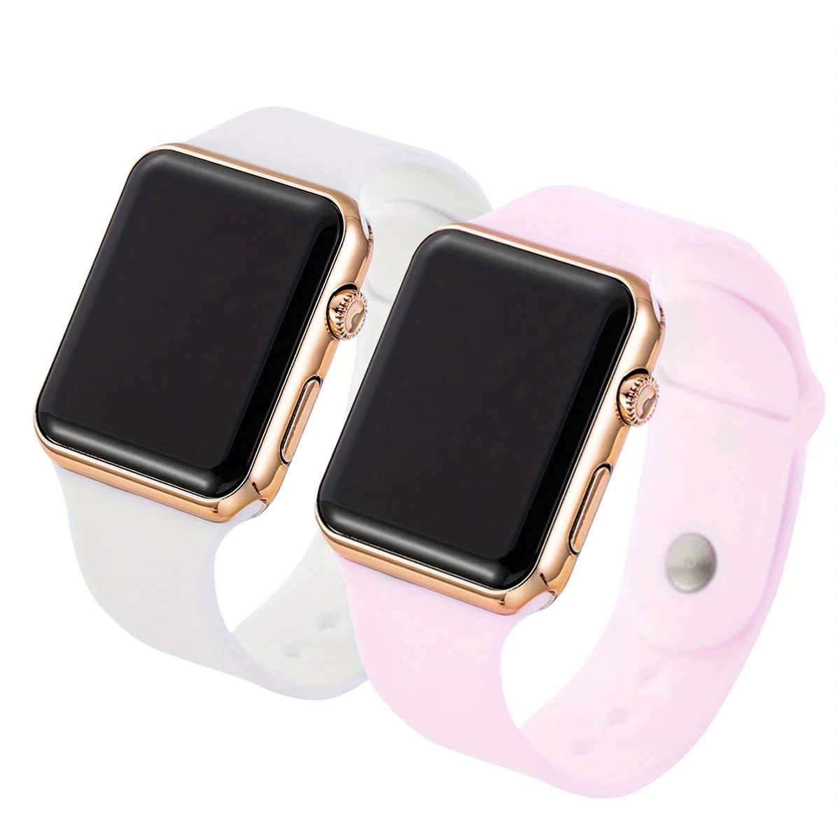 커플용 LED 디스플레이 전자 시계, 스포츠 실리콘 디 - Men Accessories For Wrist 리뷰 및 가격