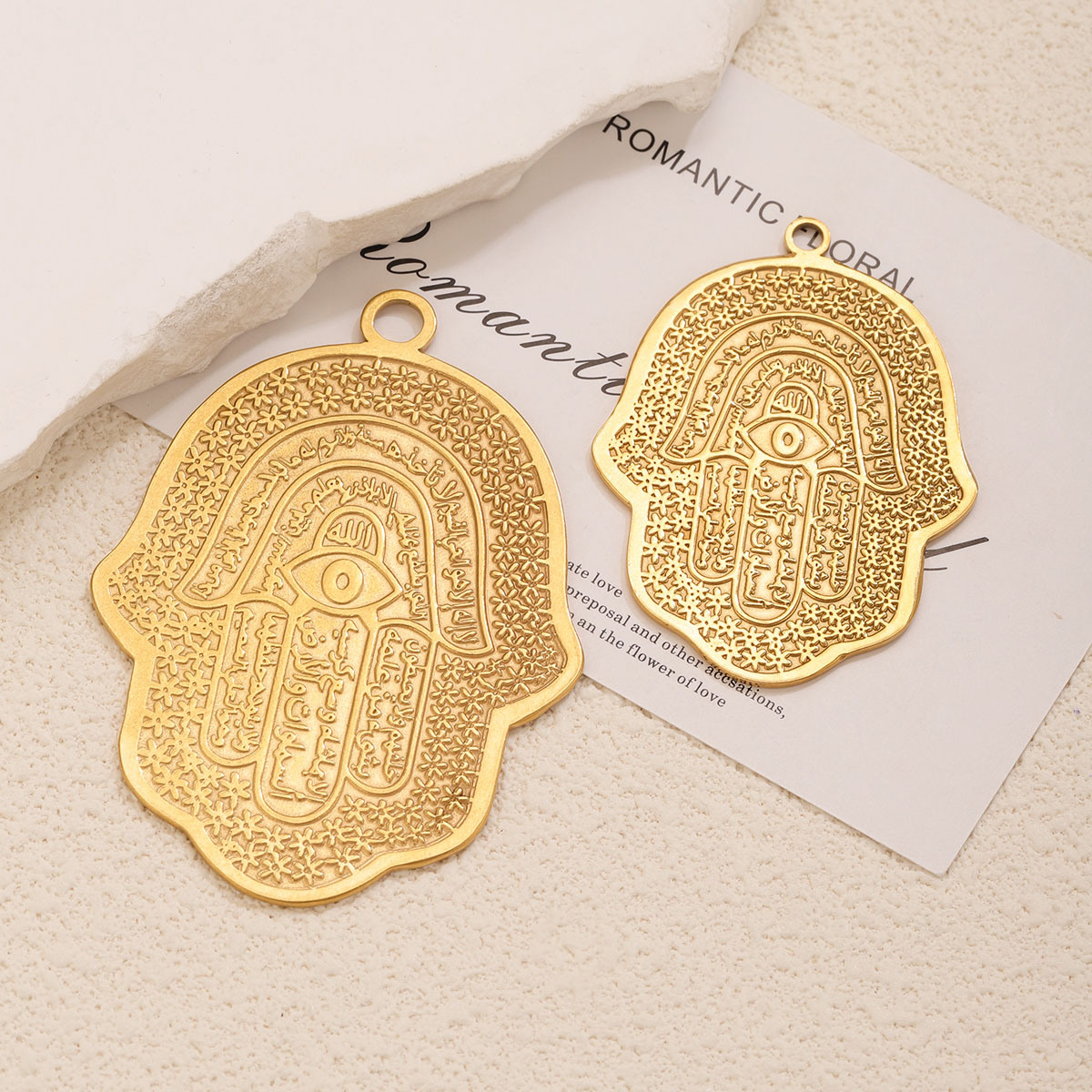 5개 18K PVD 스테인리스 스틸 함사 핸드 이블아이 - Men Accessories Wholesale 리뷰 및 가격