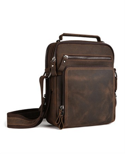 남성용 빈티지 야생마 가죽 싱글 숄더백 캐주얼 대용량  - Men'S Accessories Backpack 리뷰 및 가격