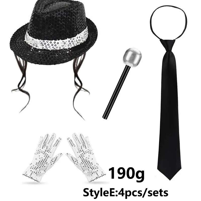 남성용 80년대 디스코 의상 마이클 잭슨 스타일 스팽글 - Men'S Accessories In The 80S 리뷰 및 가격