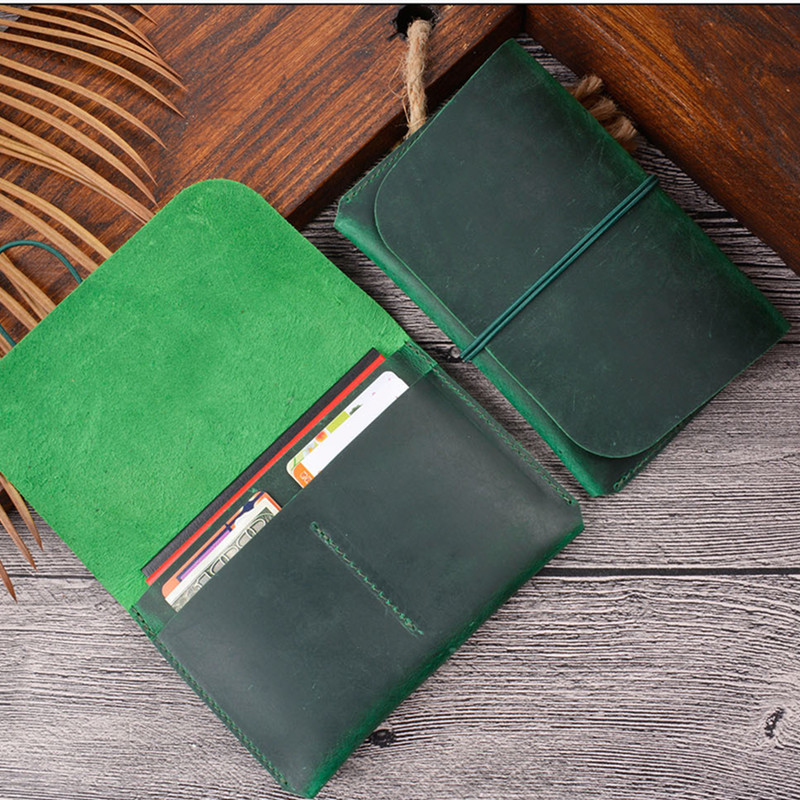 수제 최고급 소가죽 여권 지갑 심플 문서 가방 레트로  - Bifold Leather Wallet 리뷰 및 가격