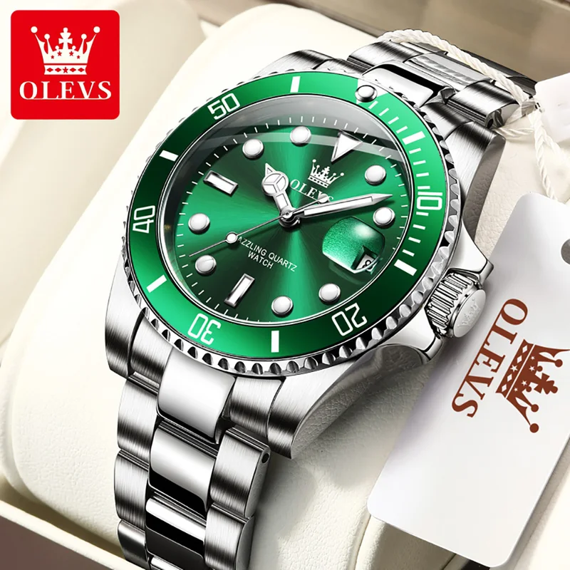 OLEVS 남성용 오리지널 쿼츠 시계 Stainles  - Men'S Accessories Luxury Brands 리뷰 및 가격