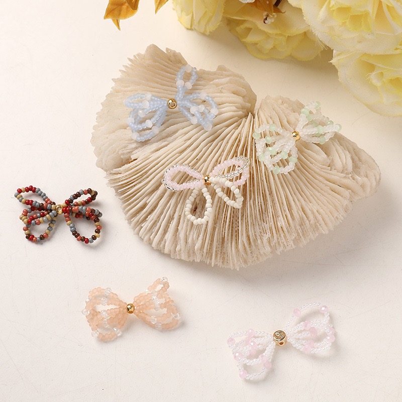도매 40 개/몫 유리 구슬 수제 직조 활 모양 bow - Men Accessories Wholesale 리뷰 및 가격