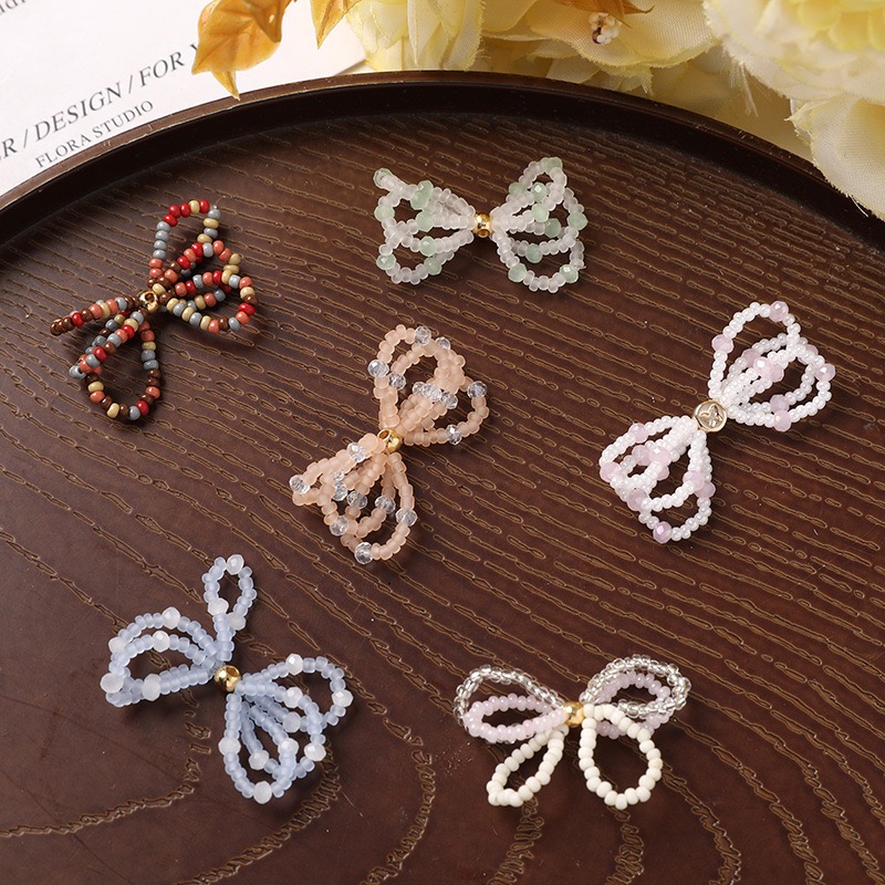 도매 40 개/몫 유리 구슬 수제 직조 활 모양 bow - Men Accessories Wholesale 리뷰 및 가격
