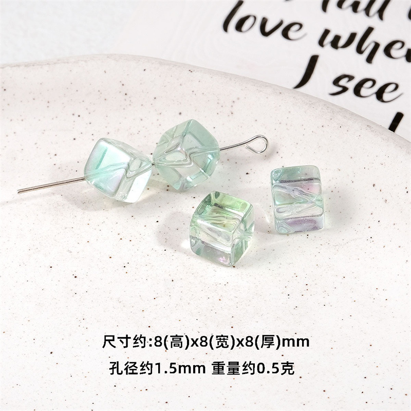 도매 200pcs/lot 8mm 컬러 인쇄 기하학 사각 - Men Accessories Wholesale 리뷰 및 가격