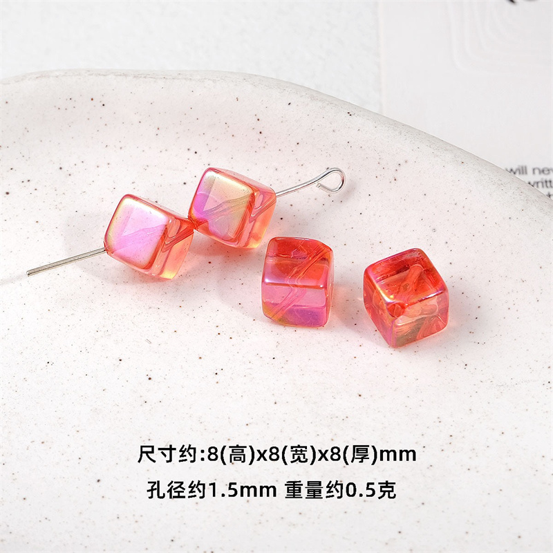 도매 200pcs/lot 8mm 컬러 인쇄 기하학 사각 - Men Accessories Wholesale 리뷰 및 가격