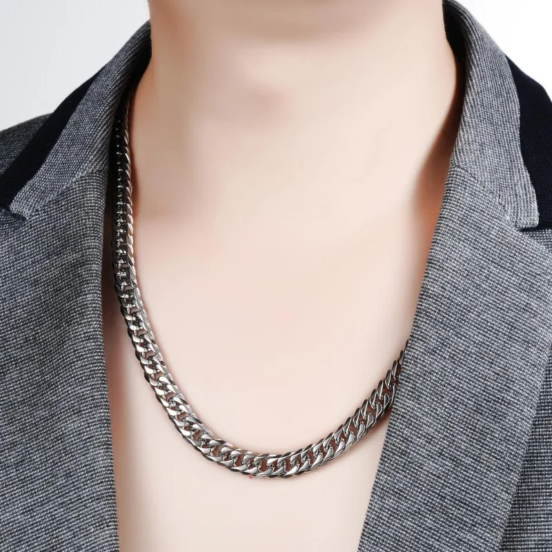 925 스털링 실버 45-60cm 10mm 쿠바 체인  - Men'S Accessories Trending 리뷰 및 가격