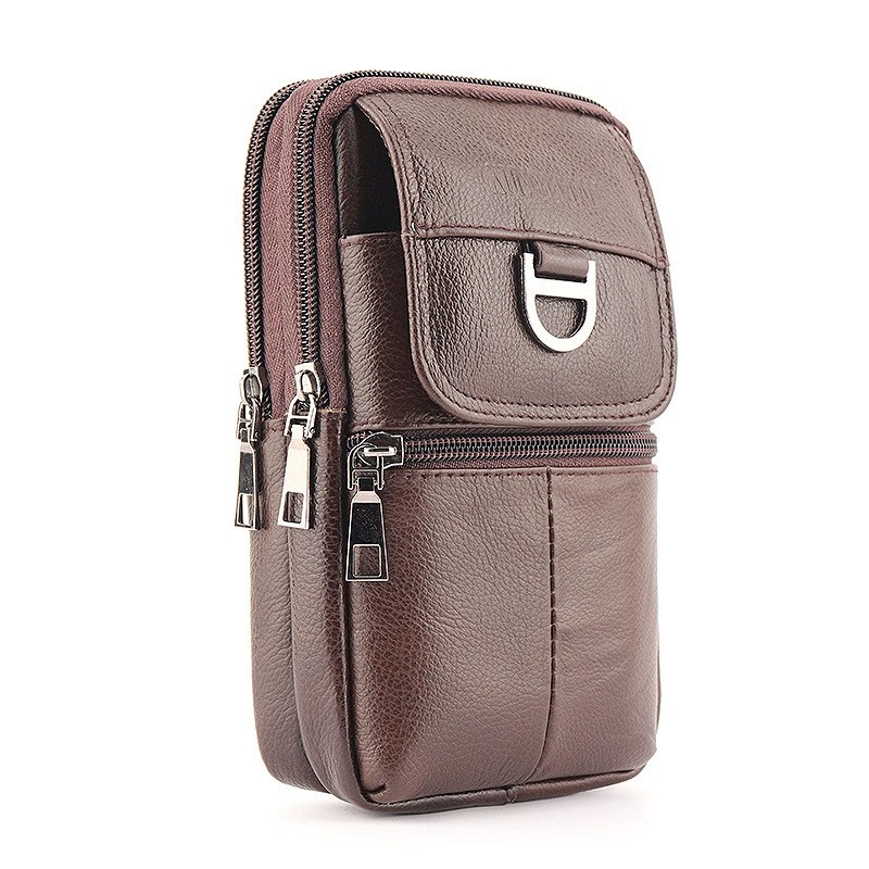 남성용 가죽 허리 가방 - 대용량 휴대폰 벨트 가방 - - Men'S Accessories Backpack 리뷰 및 가격